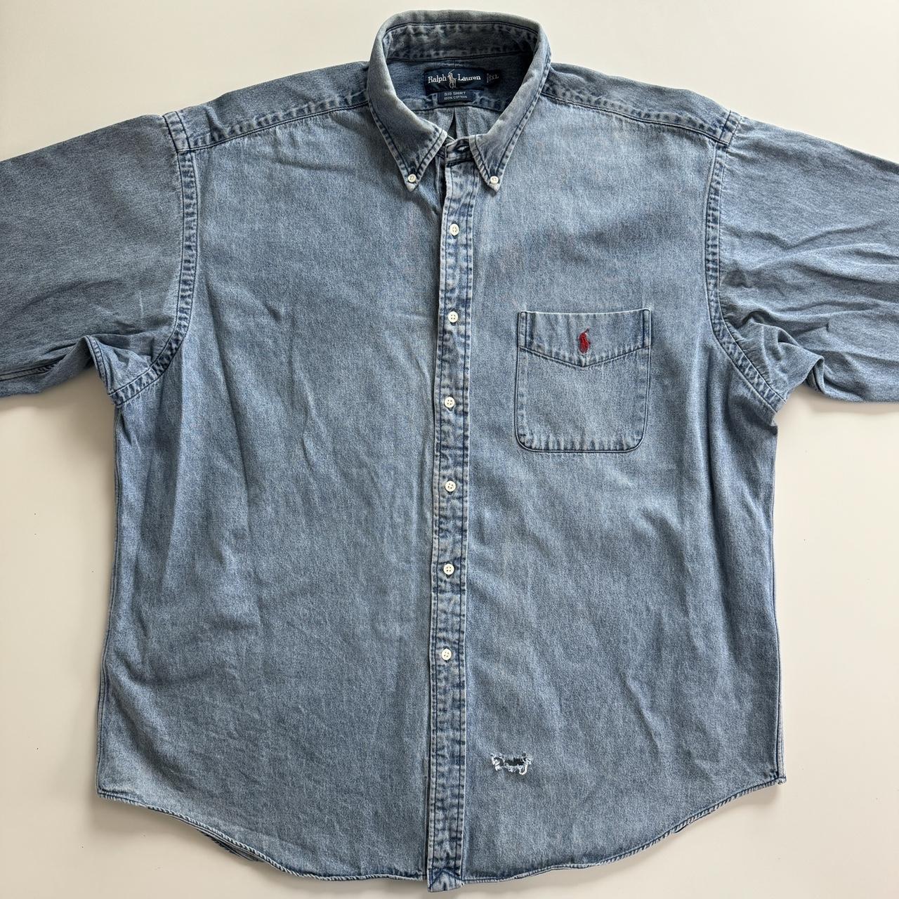 Oversized denim shirt in blue - Polo Ralph Lauren