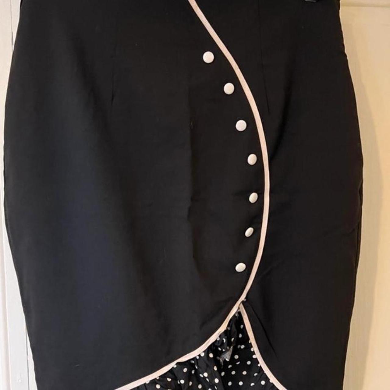 Chic star Black wiggle pencil skirt 50 s design