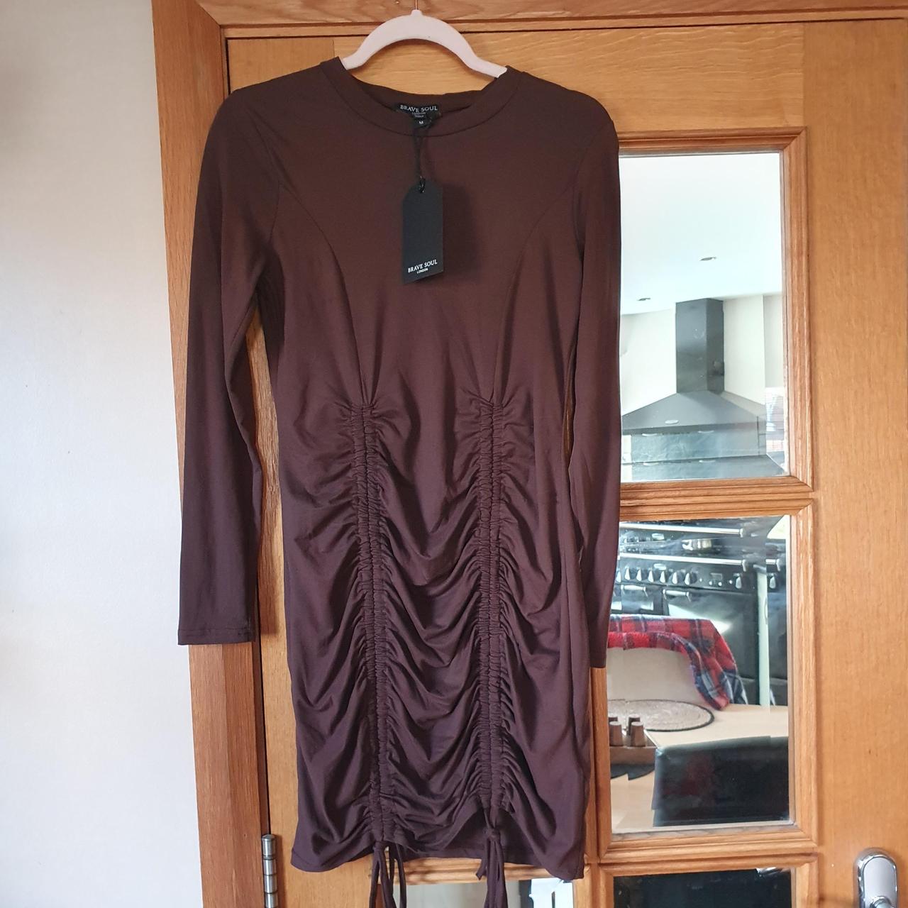Brave Soul Women's Brown Dress Depop