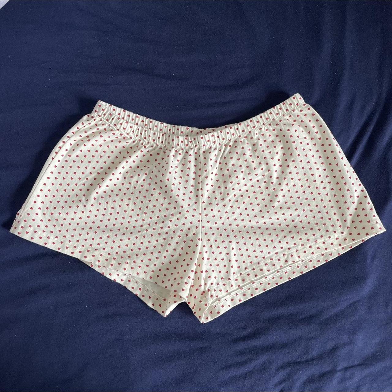 Brandy Melville Hearts Shorts brand new with tag,... - Depop