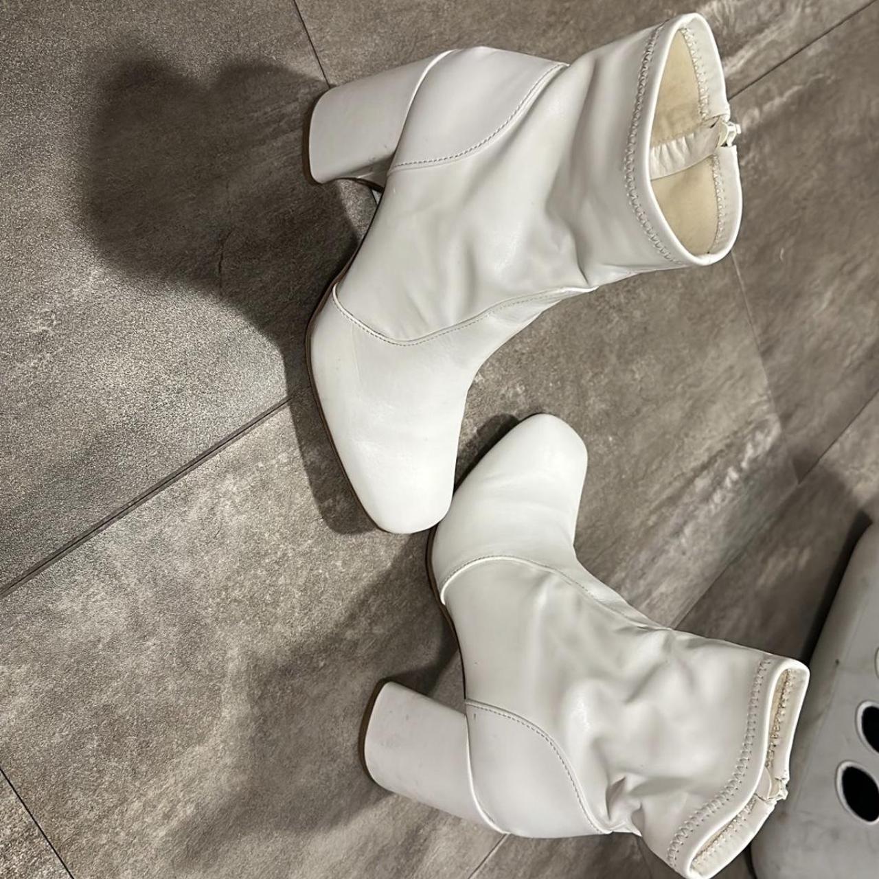 Madden Girl Women's White Boots Depop