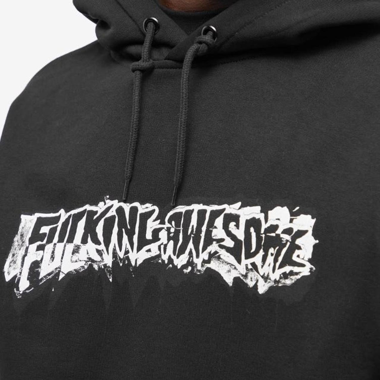 Black Fucking Awesome graphic hoodie Super Cool... - Depop