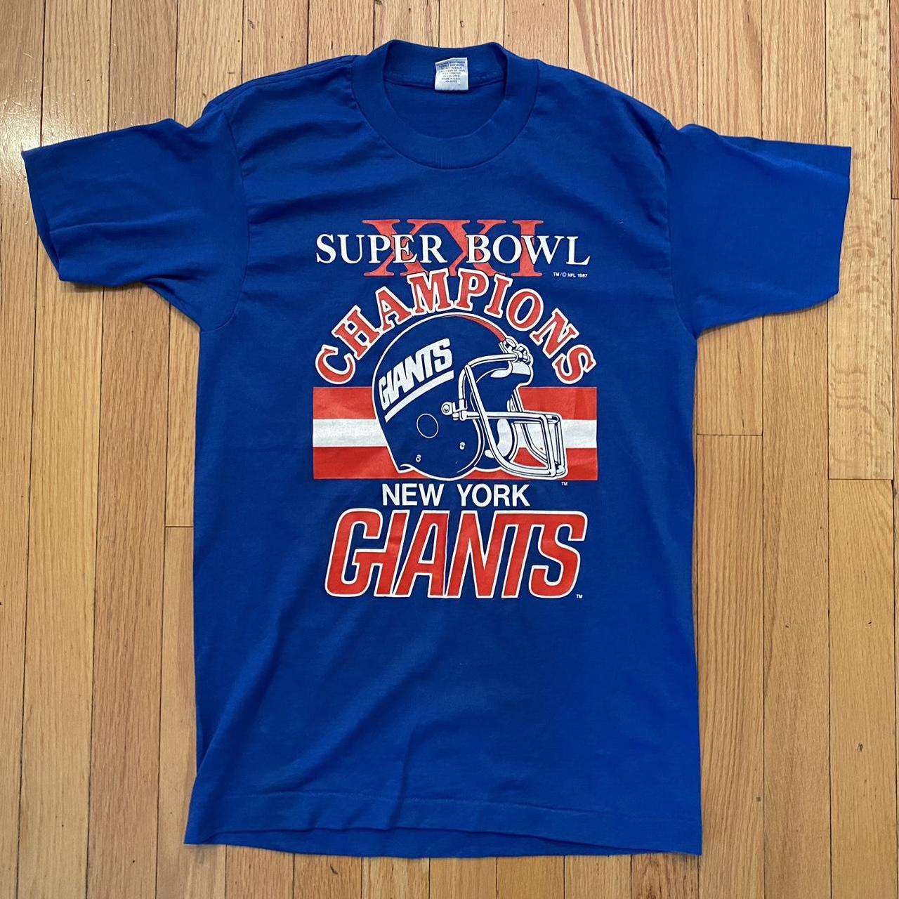 Vintage 1987 New York Giants NFL Football Super Bowl - Depop