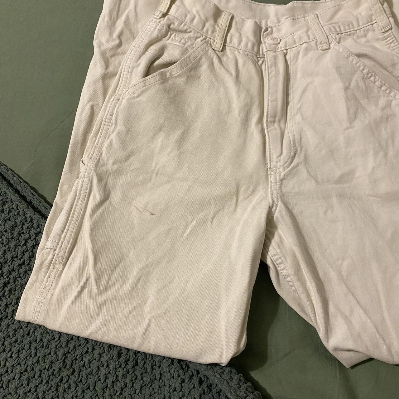 Brandy cargos!! Super cute love the cream color!!... Depop