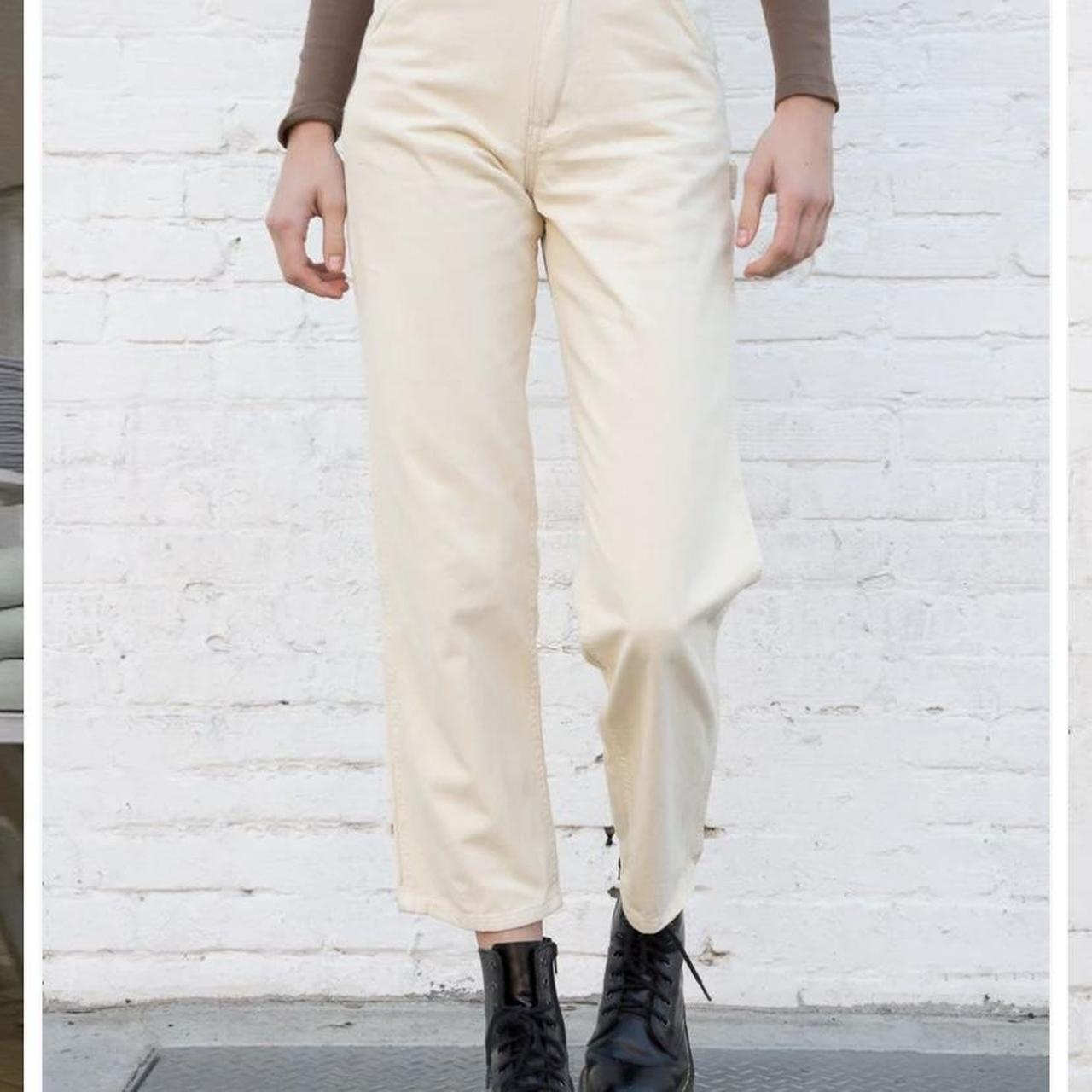 Brandy cargos!! Super cute love the cream color!!... Depop