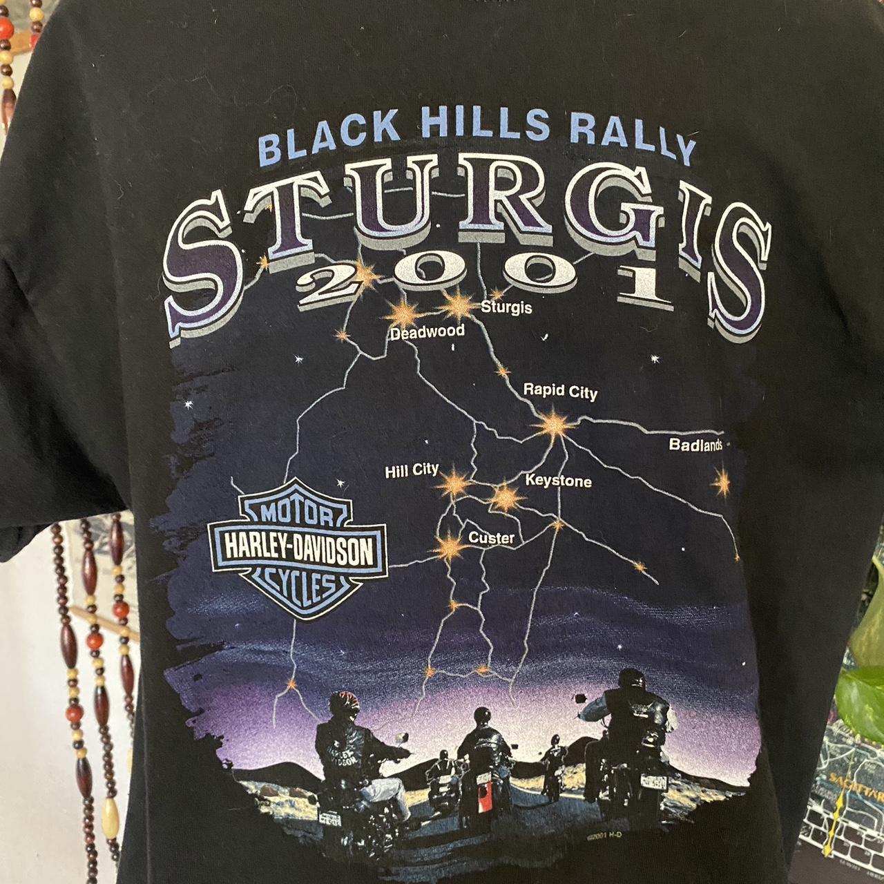 2001 STURGIS Rally Graphic buying Motorcycle T-Shirt Size Large