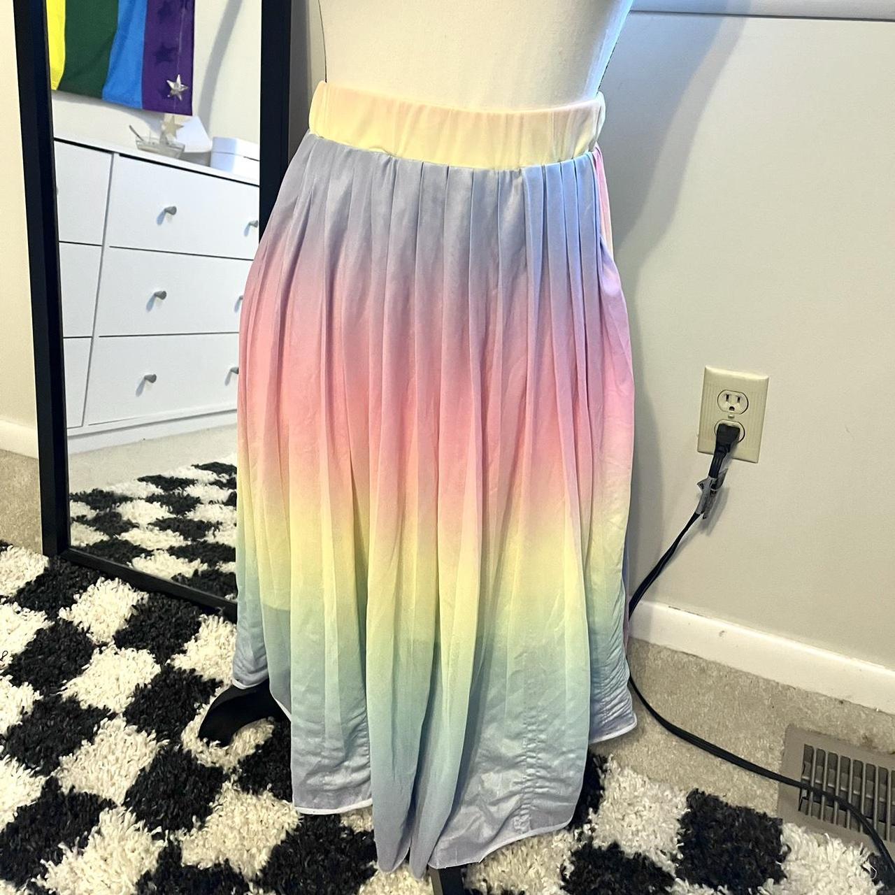 Mesh rainbow skirt best sale