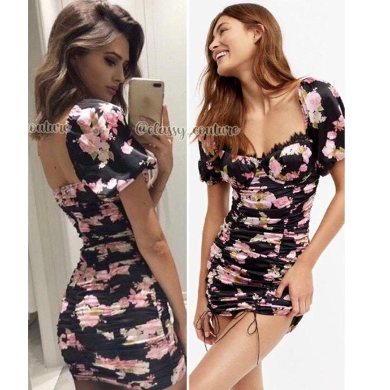 FOR selling LOVE & LEMONS Melrose Ruched Floral Dress