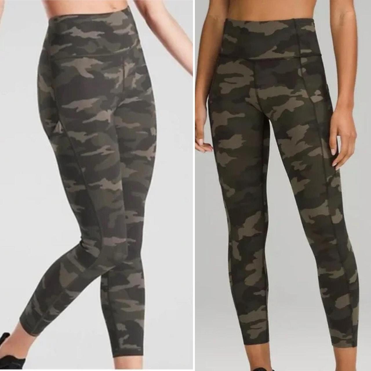 Athleta ultimate stash shops pocket camo 7/8 tight leggings