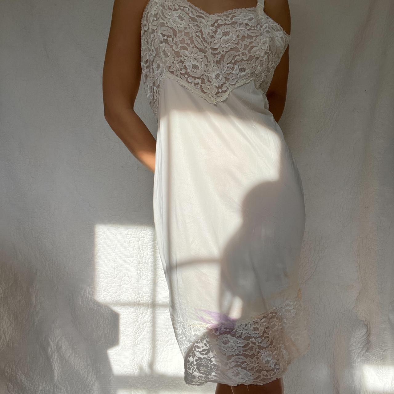 Vintage Marie Star lace slip Stained