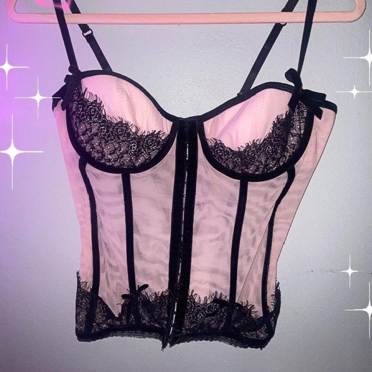 Victoria Secret Corset Top. Super cute Light pink - Depop