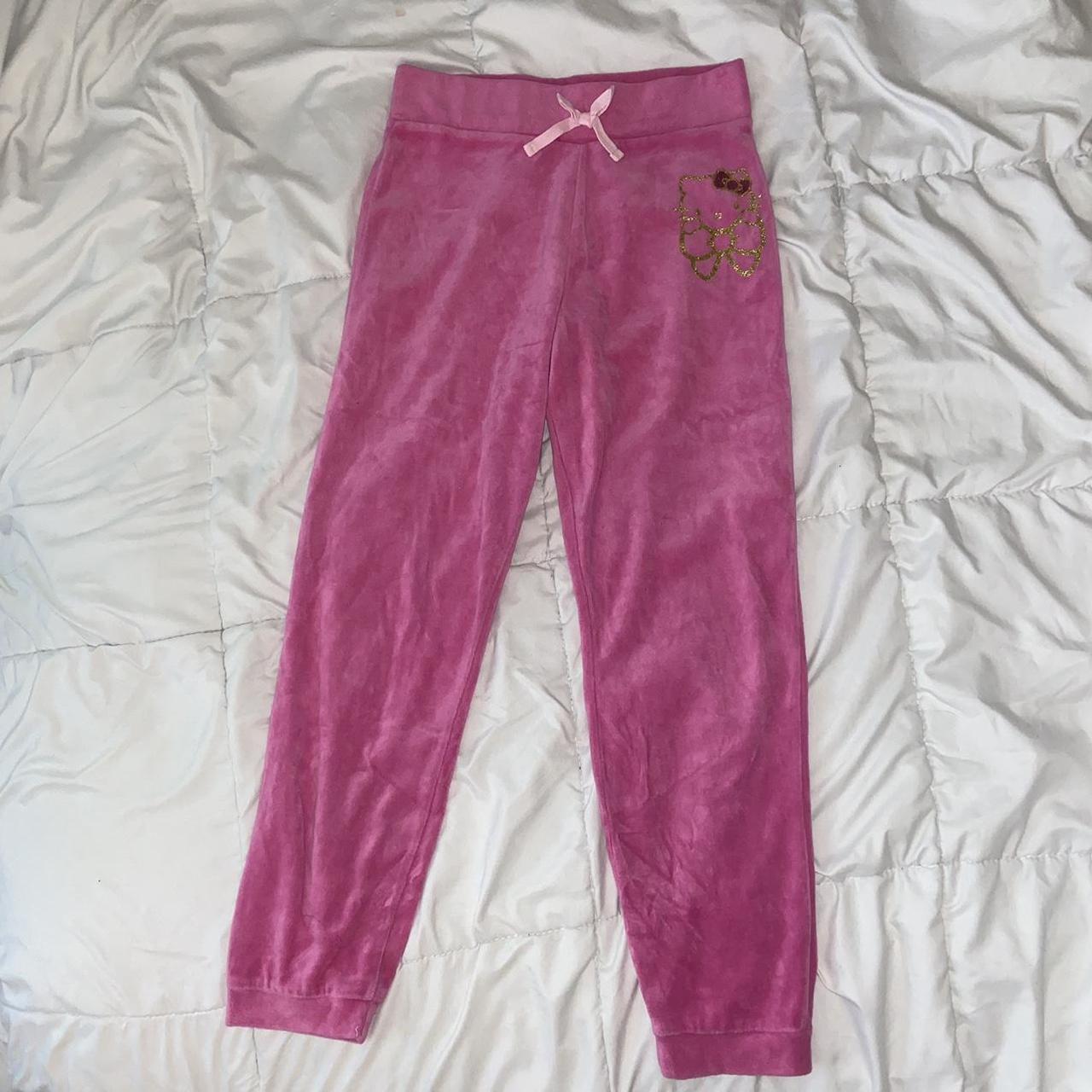 Petite Velour Hello Kitty Joggers, super cute y2k... - Depop