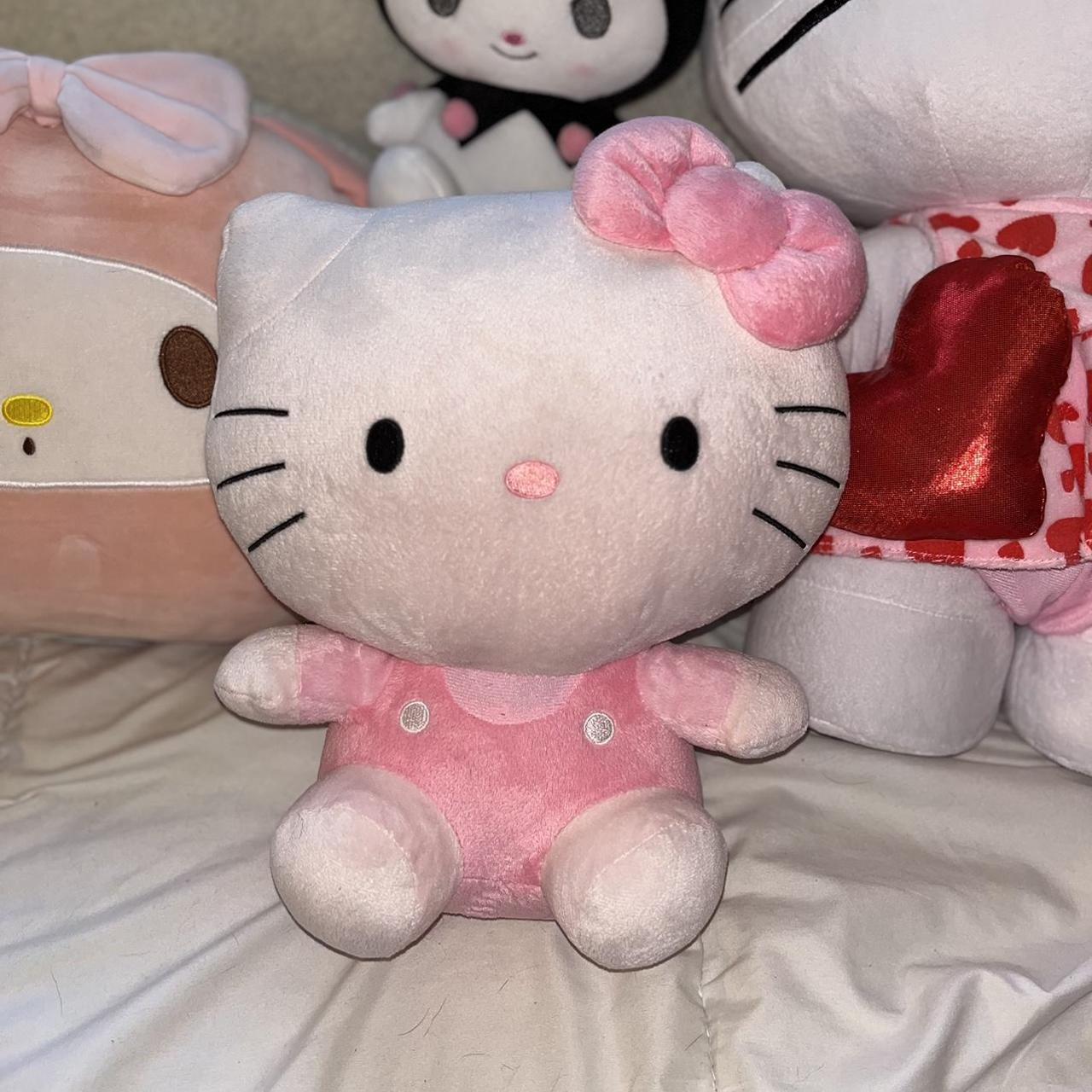 Pink hello kitty frog plush with lily pad. Very cute - Depop