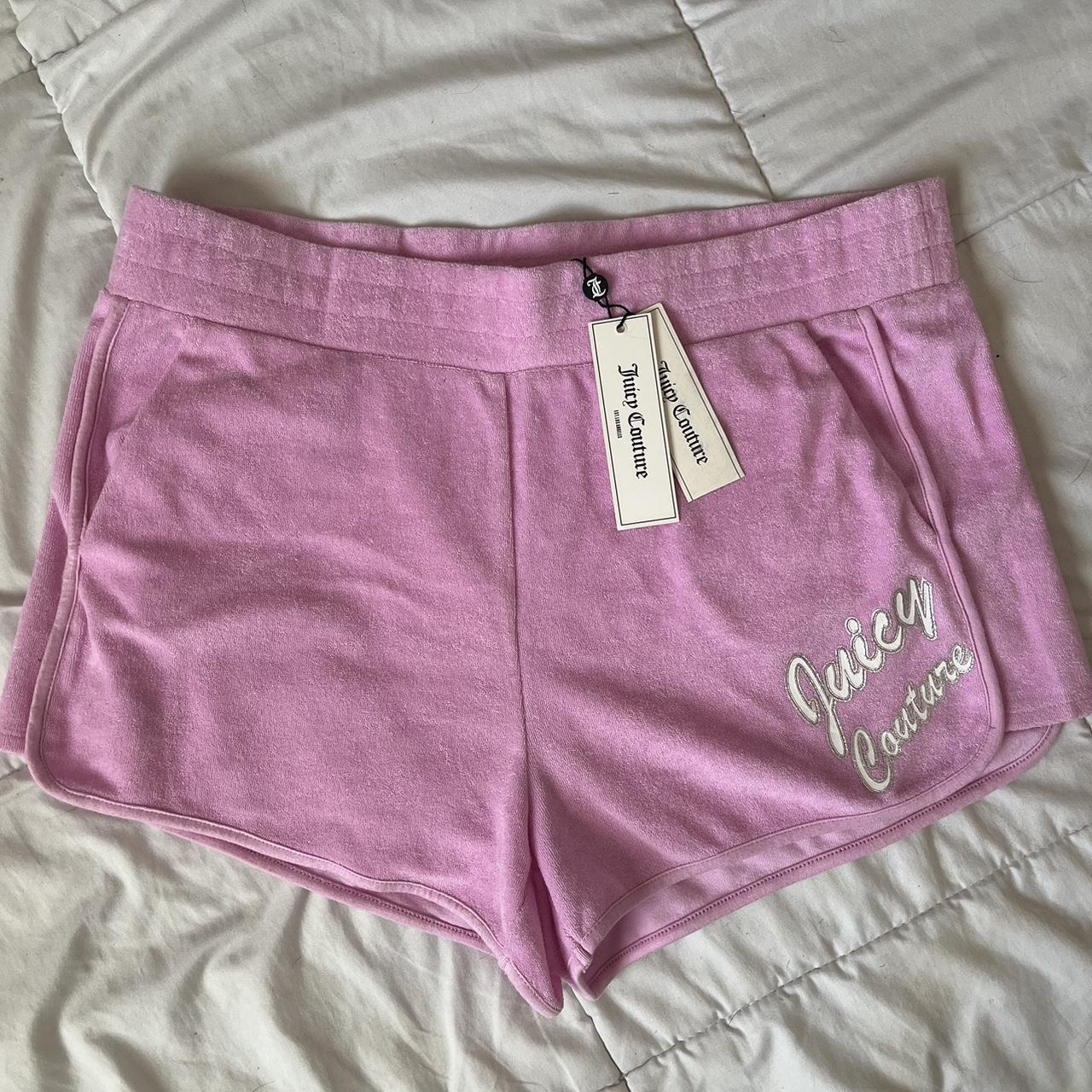 ショートパンツ JUICY COUTURE Women Shorts Burmudas VEJB70003WPF PINK Juicy Couture NWT New With Tag Pink Magenta Terry | Depop