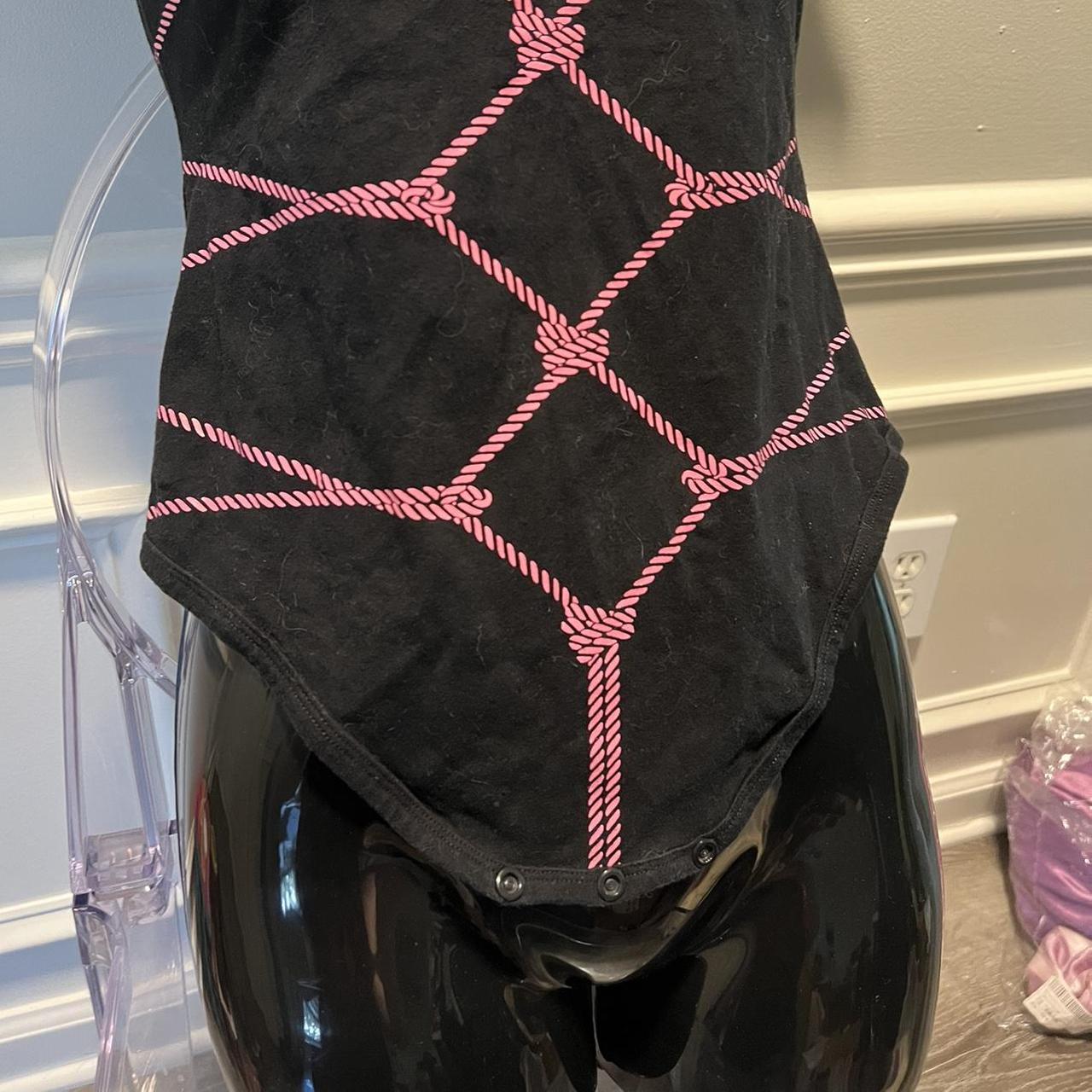 Pink shibari pastel goth romper by little for big... Depop