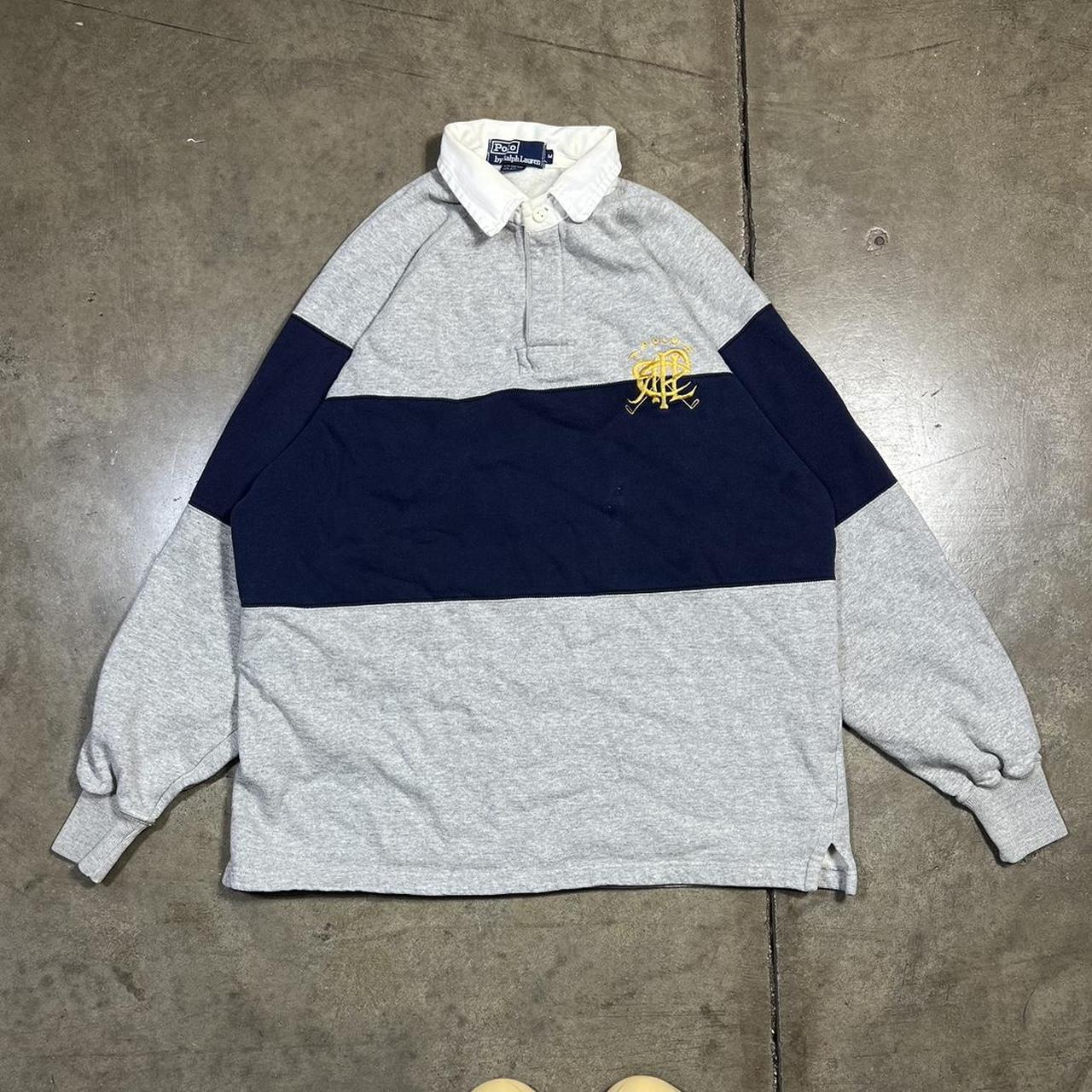 Vintage Ralph Lauren Polo Rugby Color Block Long Sleeve