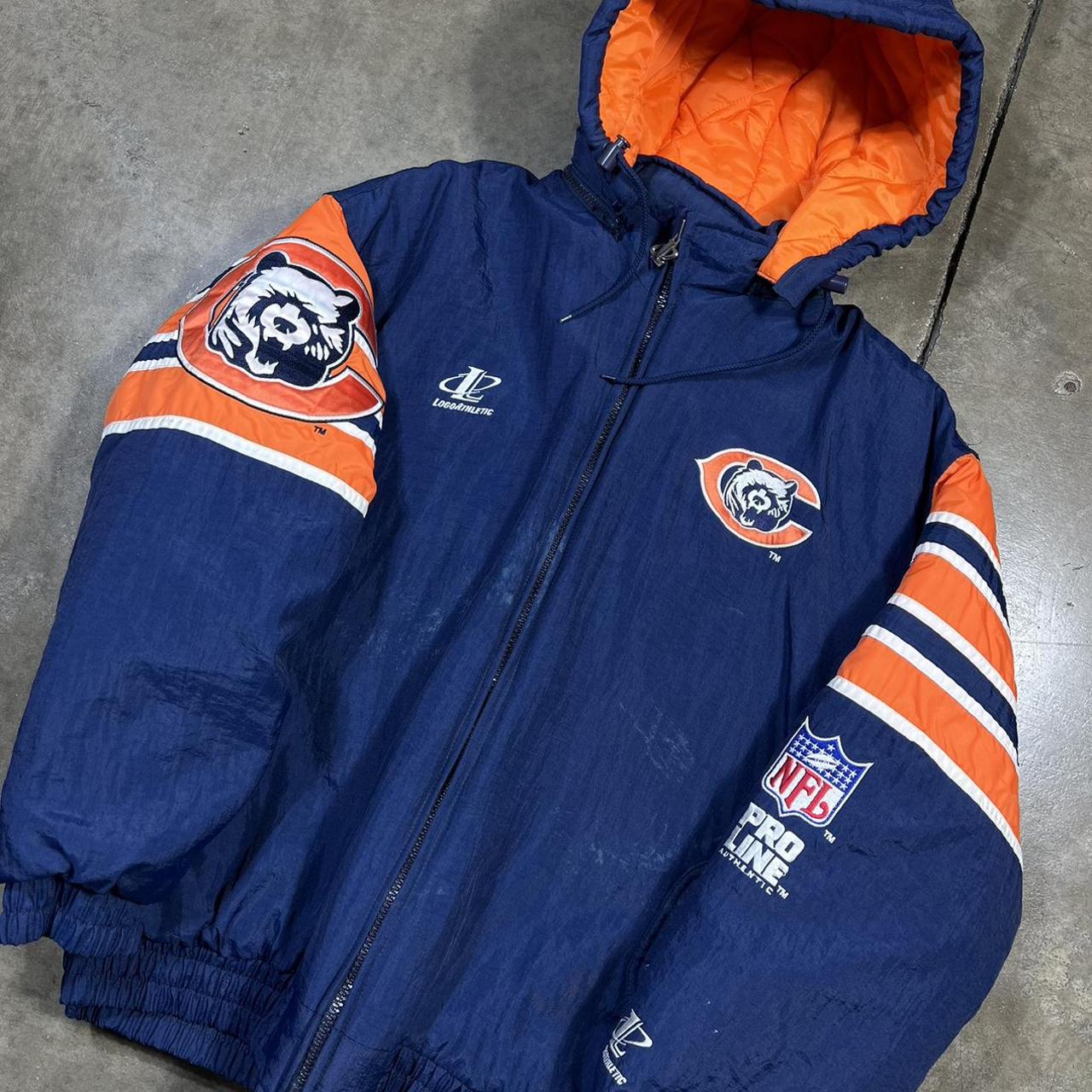 Vintage Logo Athletic New York Giants puffer jacket - Depop