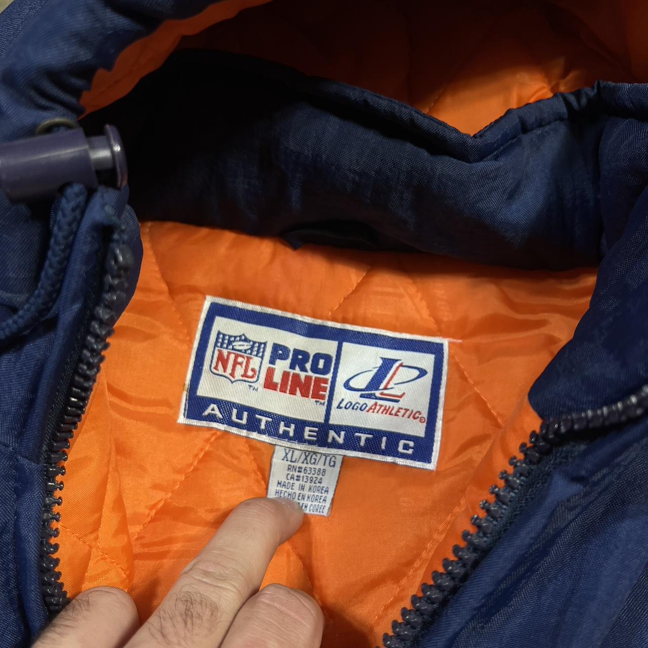 Vintage Logo Athletic New York Giants puffer jacket - Depop