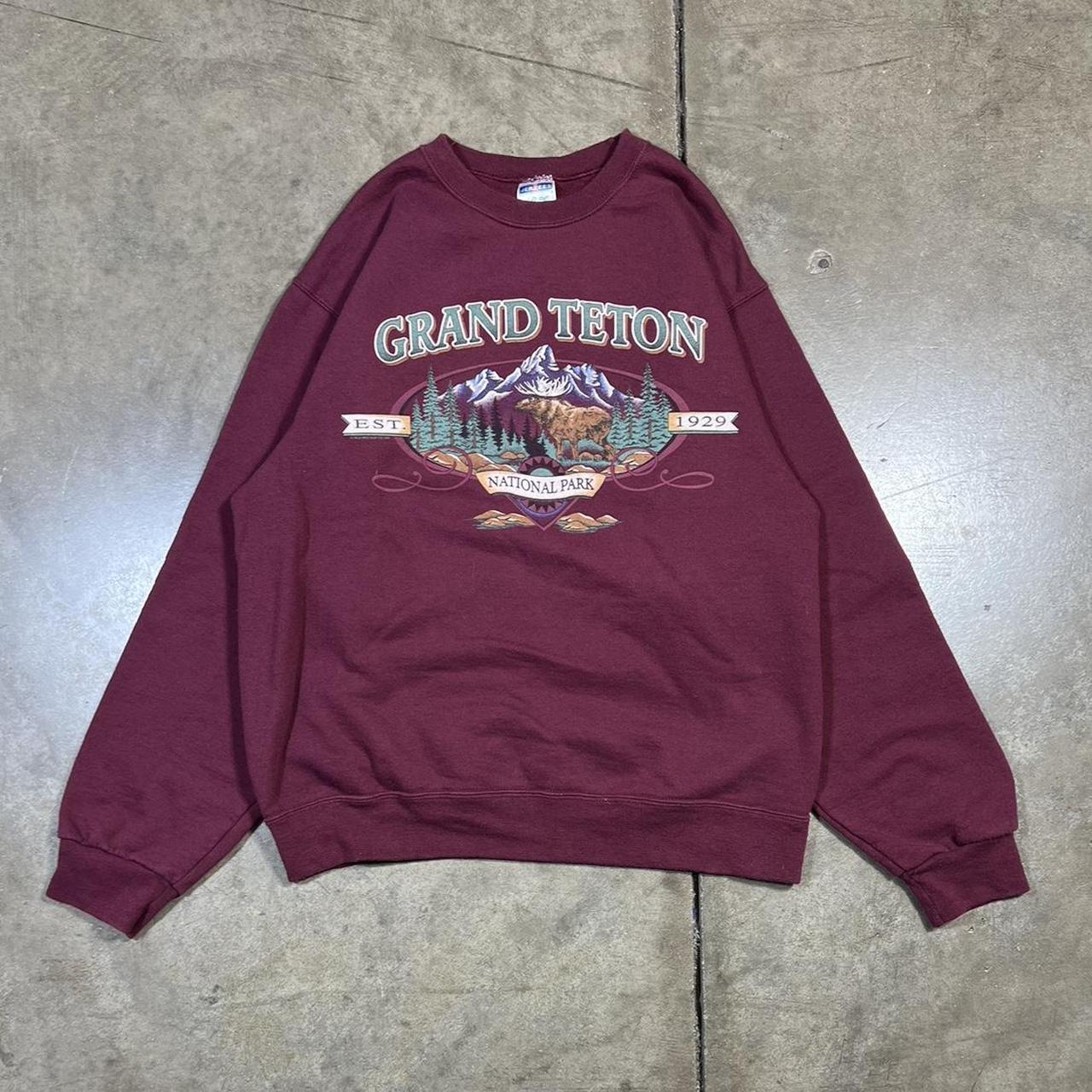 Vintage grand Teton national park sweatshirt Grand... - Depop