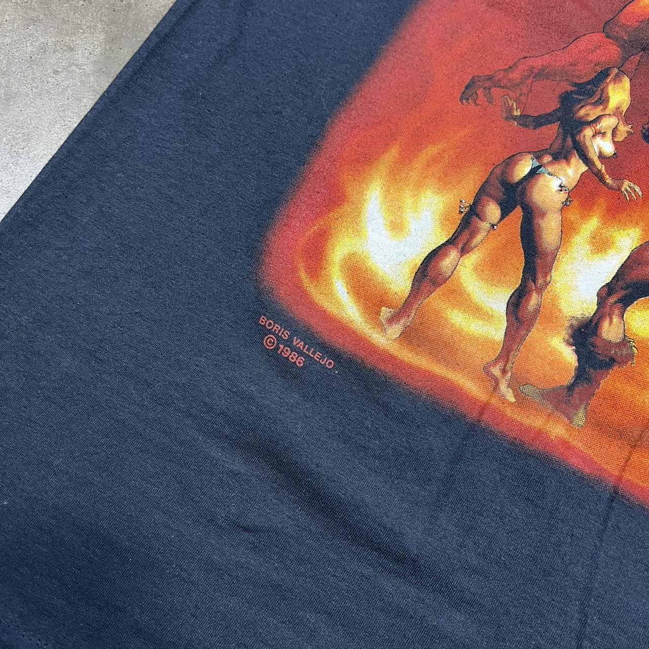 Vintage 1980s Boris Vallejo t shirt, Conan and the deals Devil Sz S