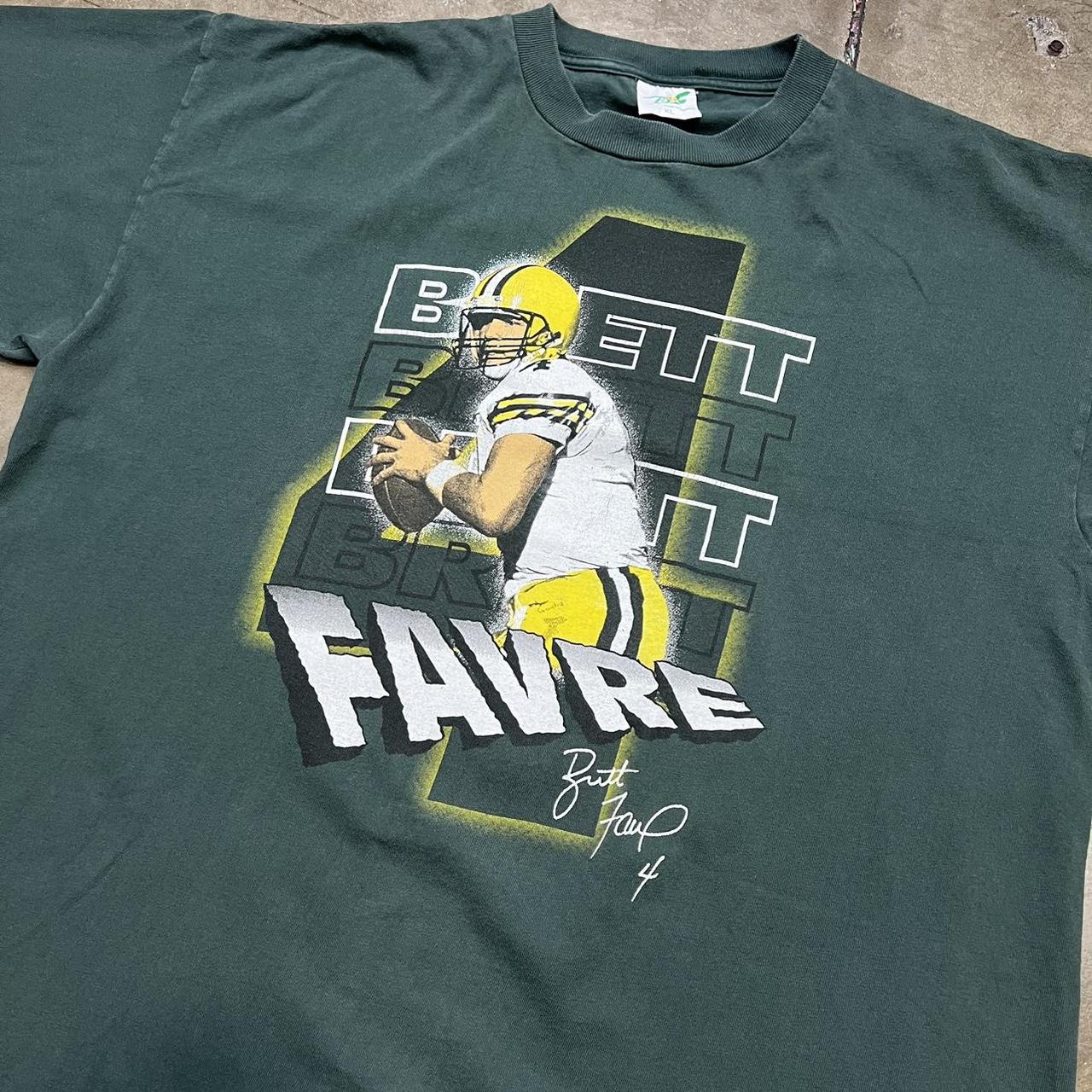 Vintage 90s 1995 Green Bay Packers Brett Favre - Depop