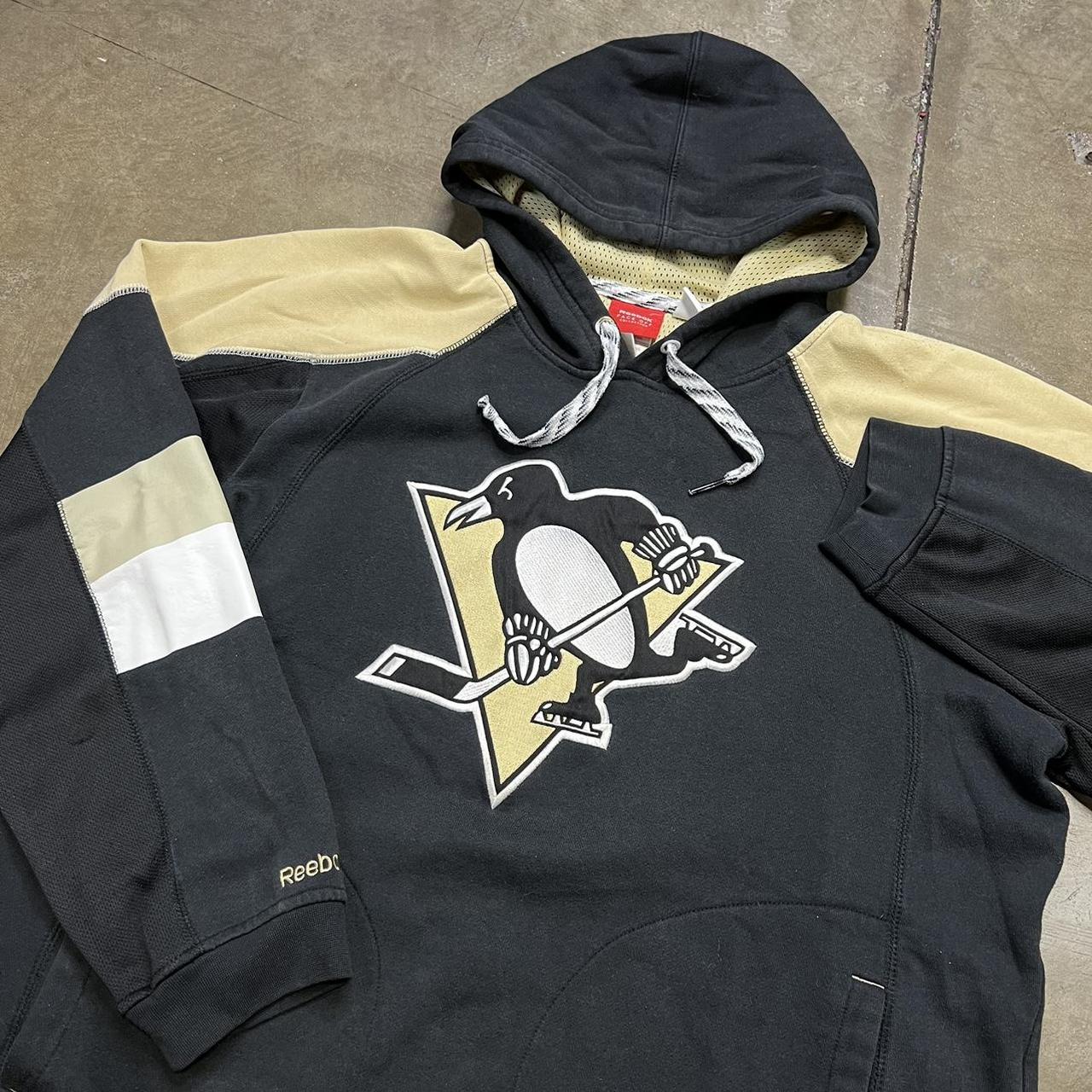 Pittsburgh Penguins Sweatshirt Hoodie - Reebok Pullover Black