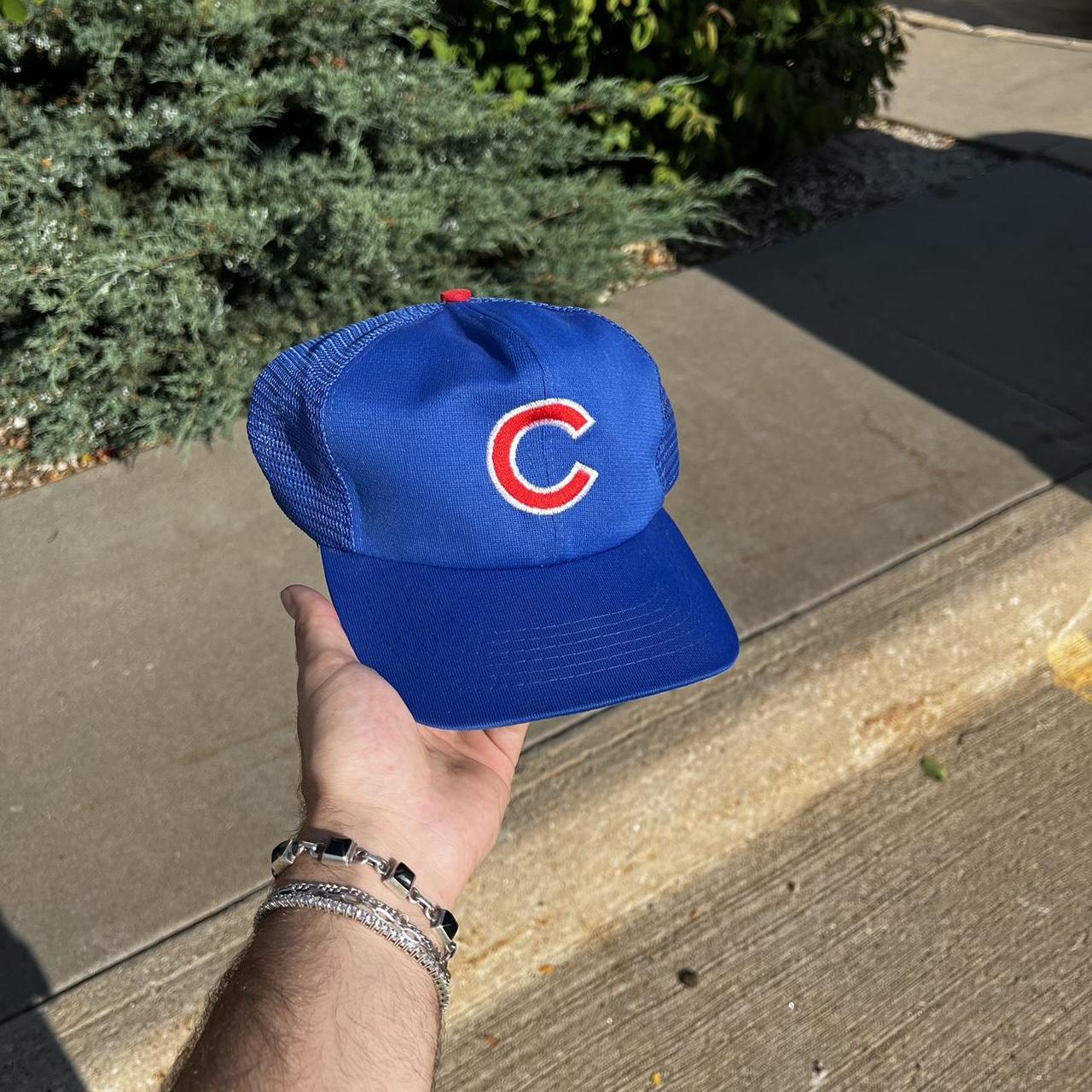 Vintage Chicago Cubs Trucker Hat Chicago Cubs - Depop