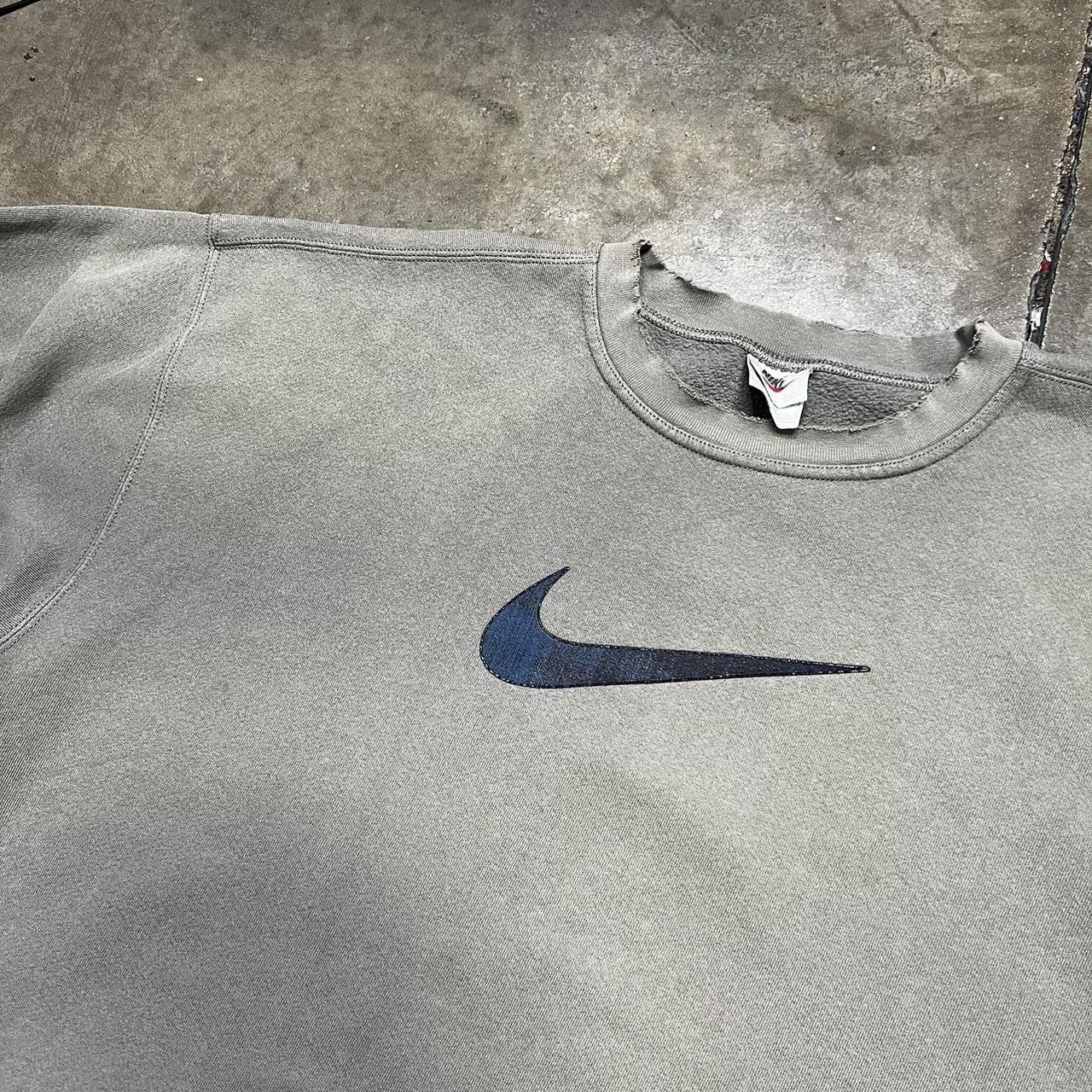 Vintage Nike Center Swoosh Sweatshirt Nike Big | Depop