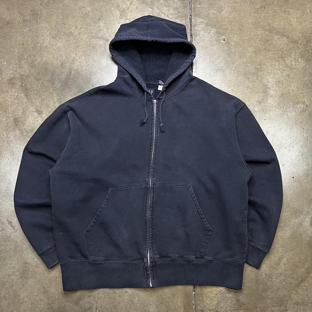Yzy gap zip up hoodie navy S】YZY GAP ZIP UP HOODIE NAVY