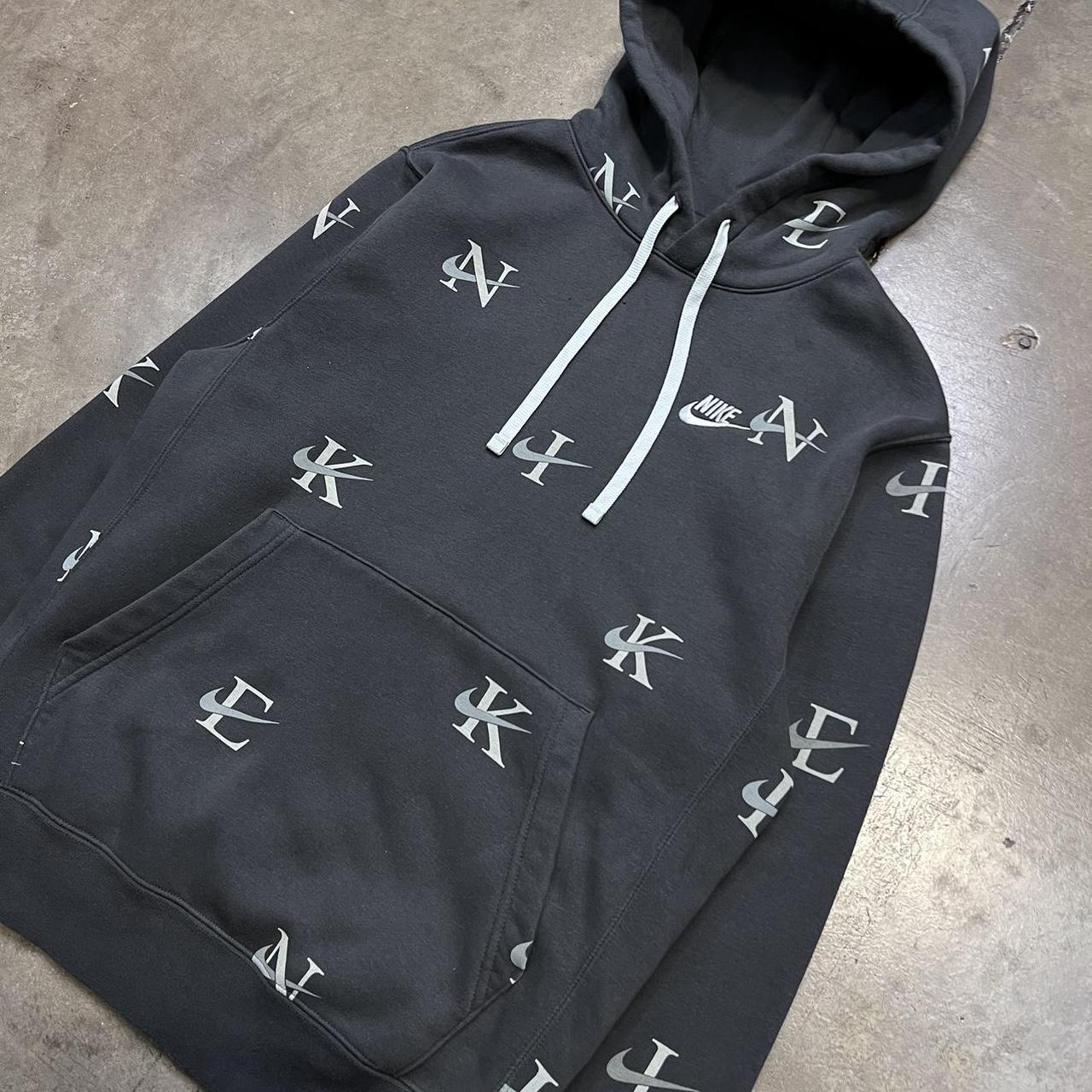 nike sweatshirt with nike logo all over