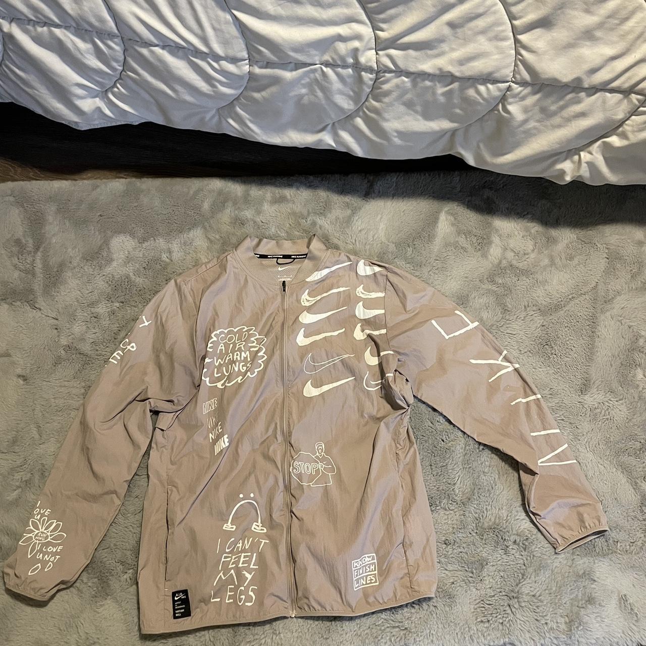 tan nike windbreaker