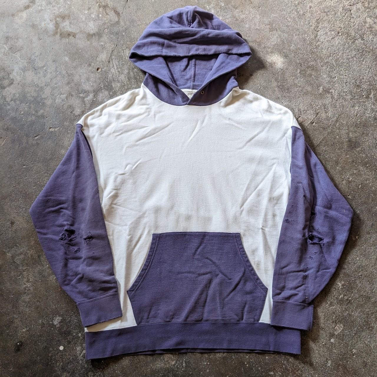 Visvim PO Crash Jumbo Hoodie FIL Purple and... - Depop