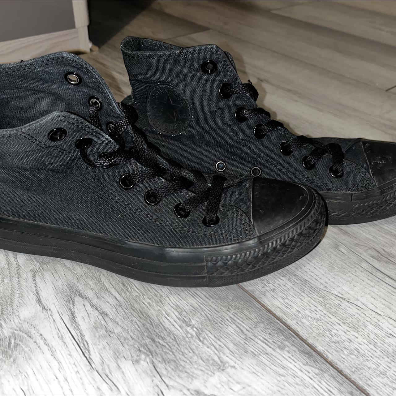 Converse Women's Black Trainers Depop