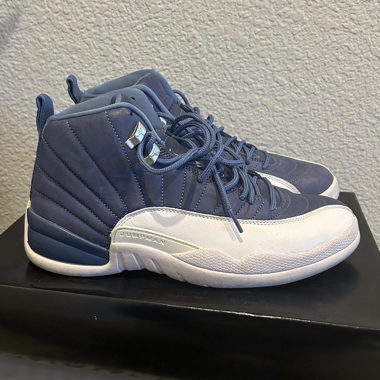 Jordan 12s navy on sale blue