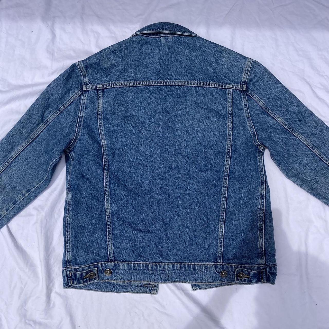 Topman blue denim jacket size small. Model usually... - Depop