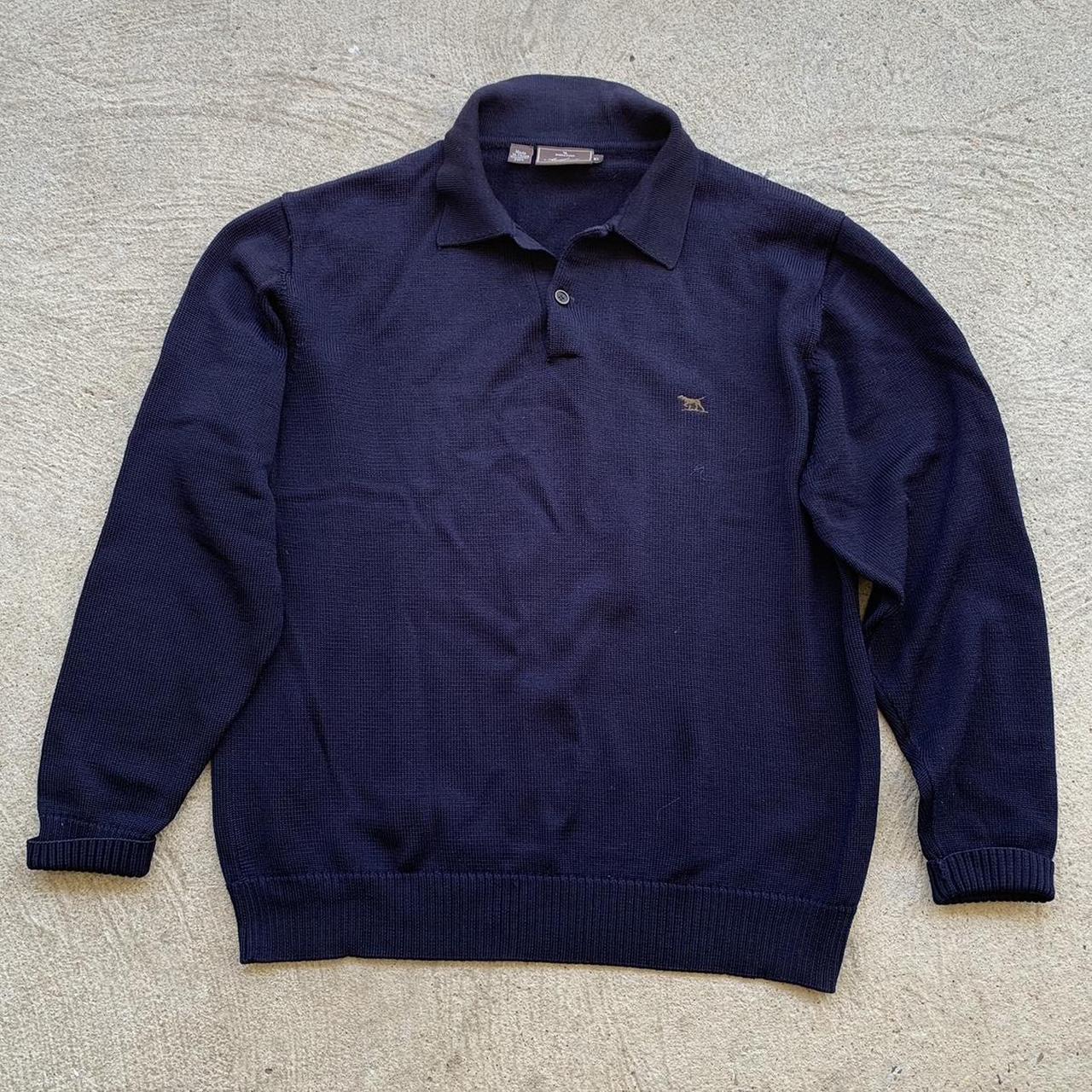 Rodd & Gunn button up polo jumper Navy colourway... - Depop