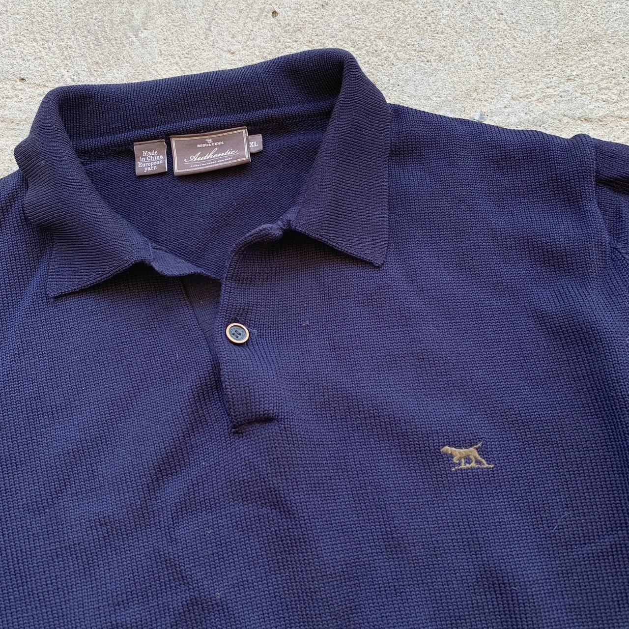 Rodd & Gunn button up polo jumper Navy colourway... - Depop