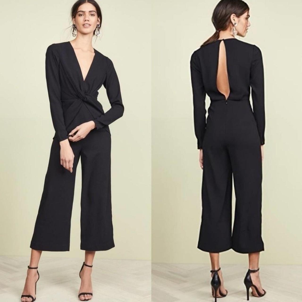 Self portrait twist front jumpsuit on sale