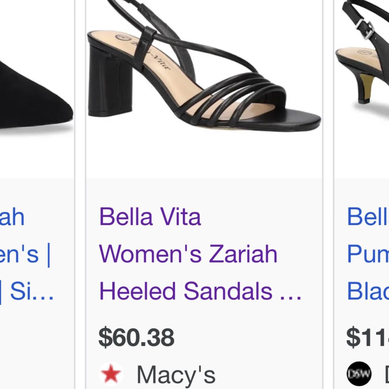 Bella Vita Women's Black Sandals (4)