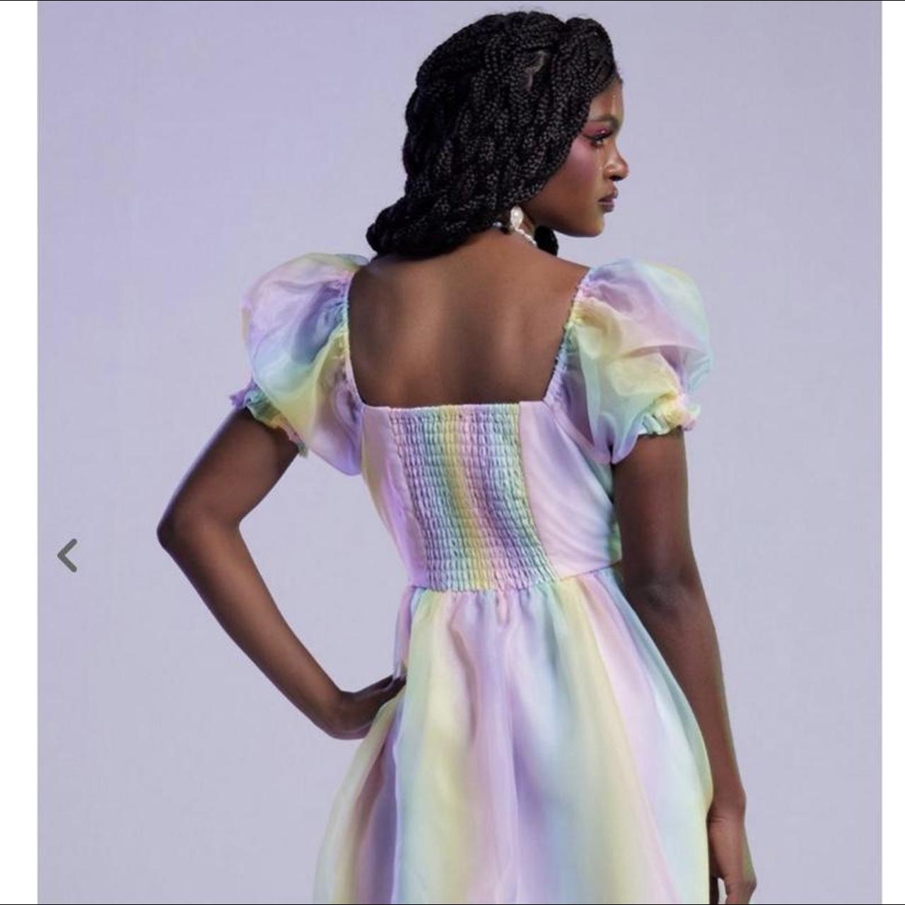 pastel-rainbow-organza-tiered-dress-with-pockets-and-depop