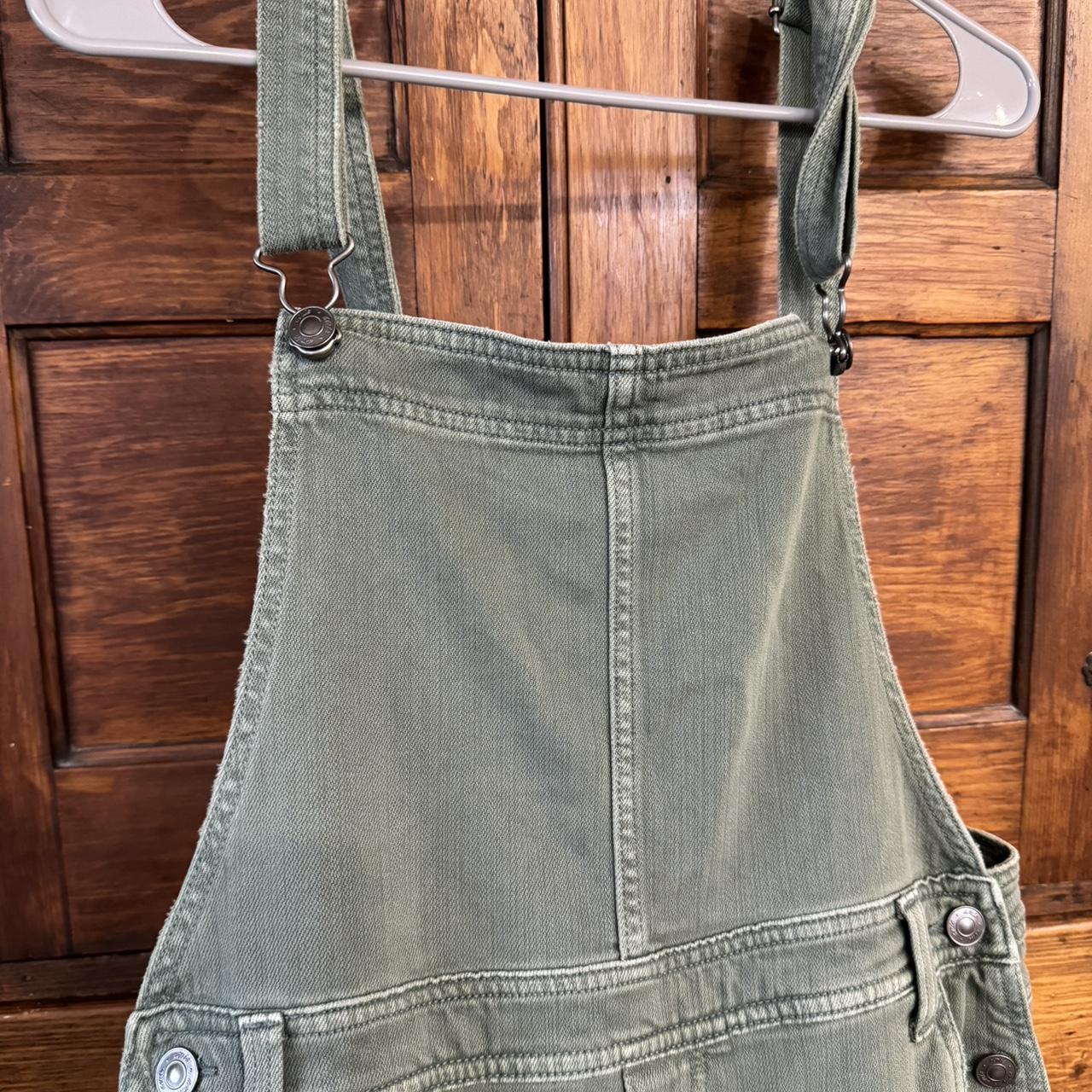 Aerie green overalls. Love these 🥹 wide leg, size... Depop