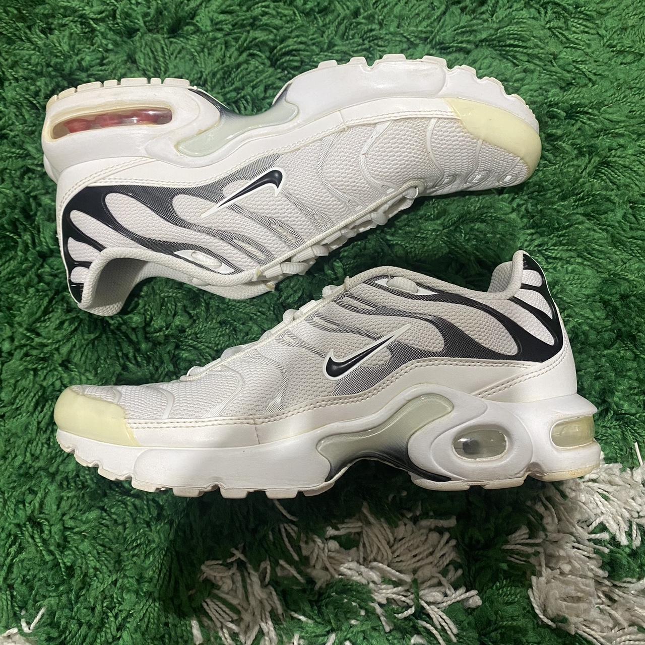 Nike TN tuned “white black” Size US6y UK5.5... - Depop