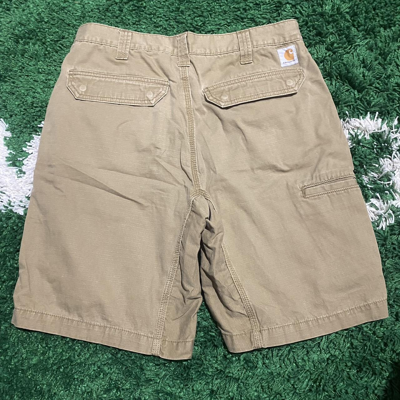 Carhartt Utility shorts in a khaki colour Size... Depop