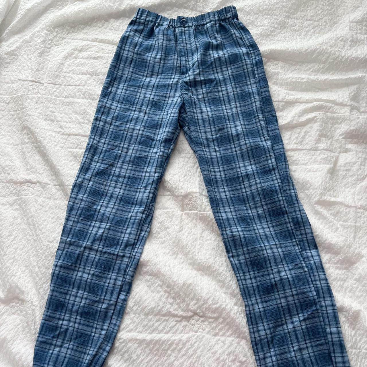 Brandy Melville Plaid pants Soft, cozy, and the... - Depop
