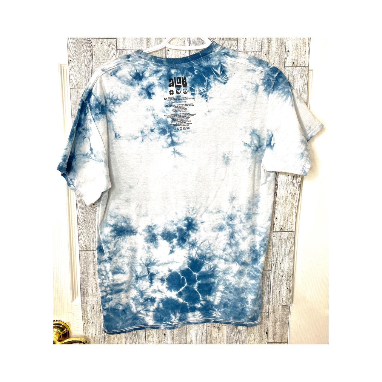 A-Lab Never Grow Up Blue & White Tie Dye T-Shirt