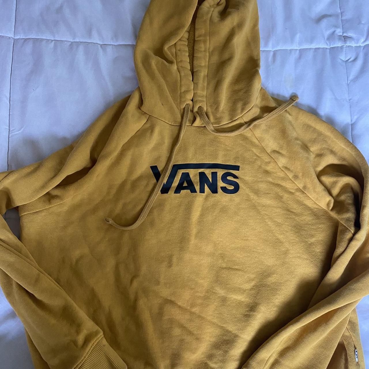 Yellow vans hot sale cropped hoodie