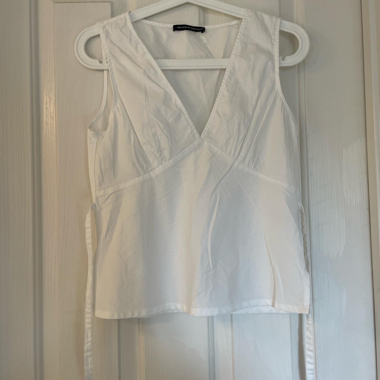 Brandy Melville Rafaela Top super cute v neck... Depop