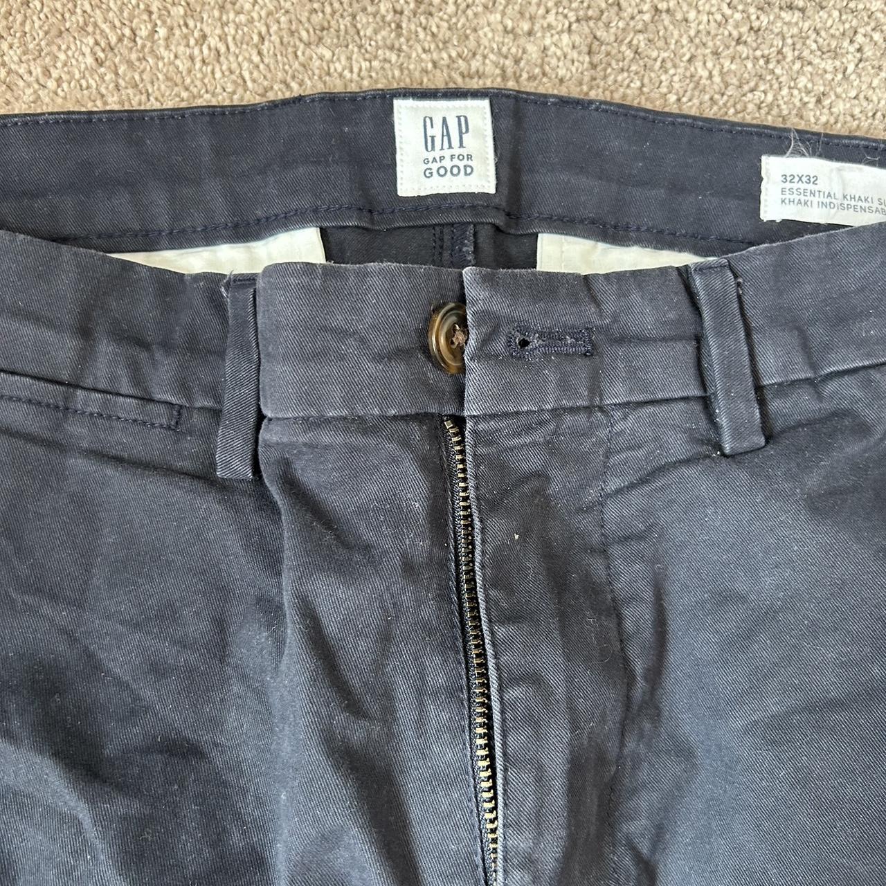 mens plain navy blue gap jeans - Depop