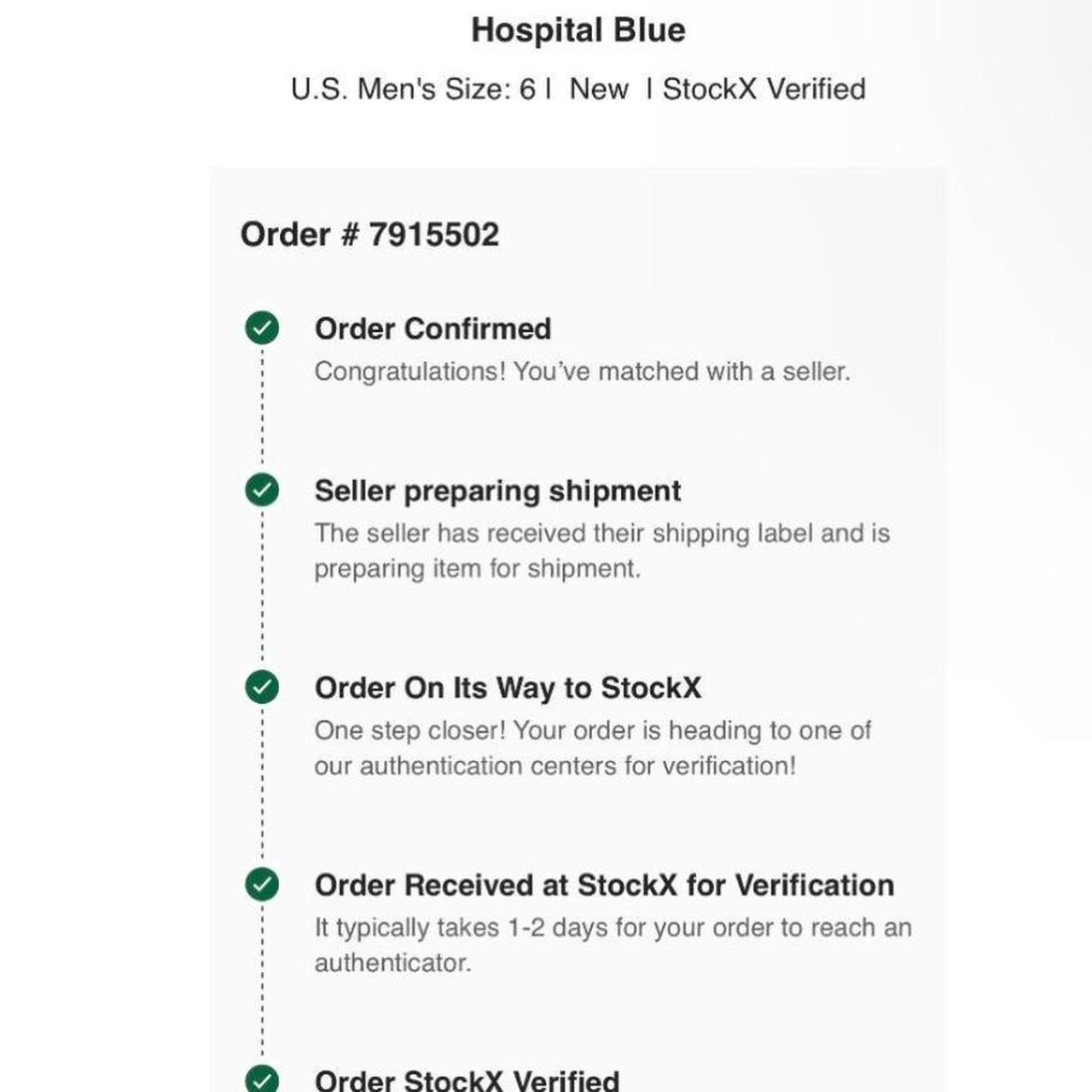 Stockx hospital hot sale blue