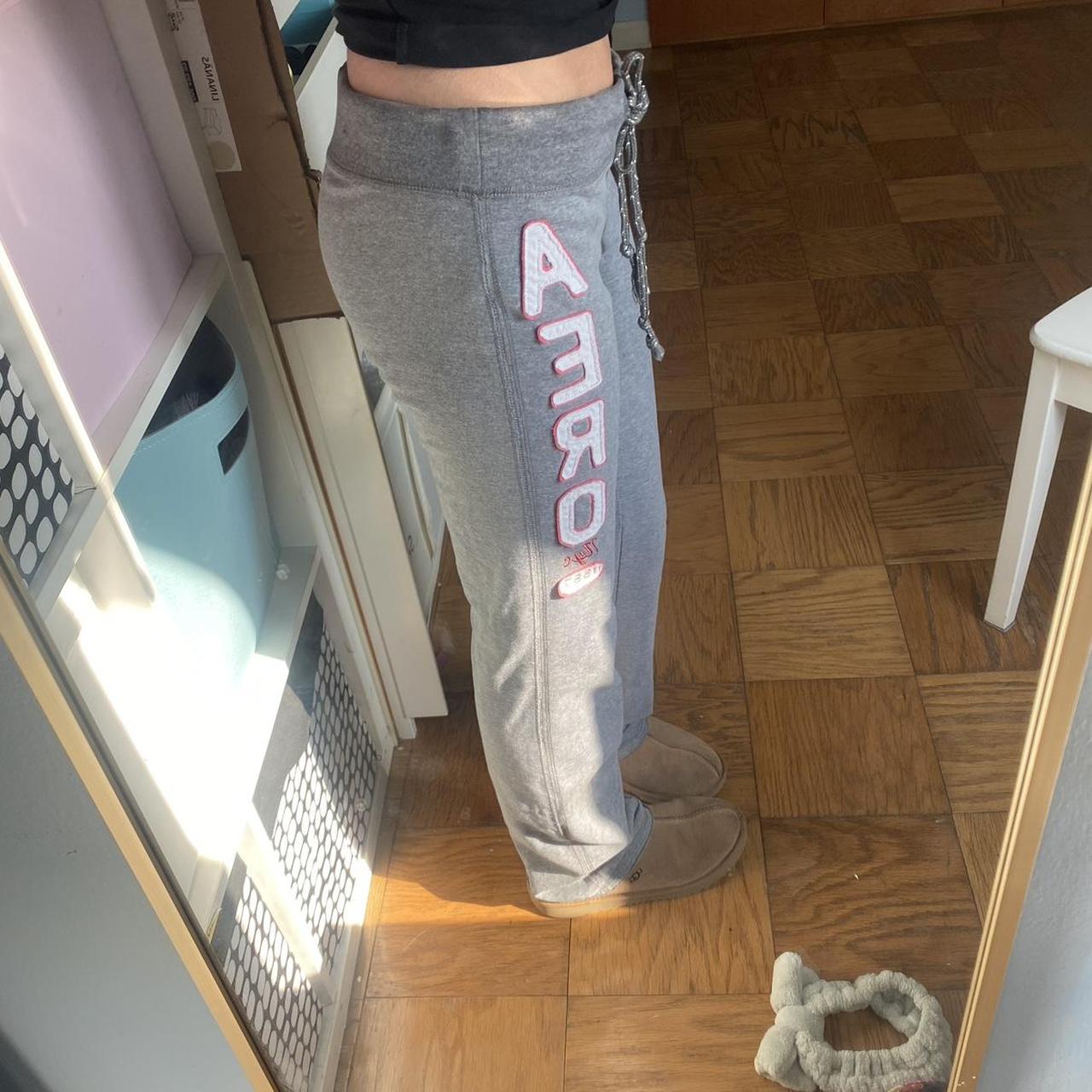 Aeropostale Women's Grey and Pink Joggers-tracksuits (3)